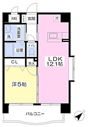 スタンドリバー松島 1LDKの間取図画像