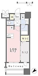 グランフォーレ千早マークスクエアウエストウイング 1LDKの間取図画像