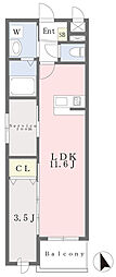 ＬＩＦＥＦＩＥＬＤ古賀駅前 3階1SLDKの間取り