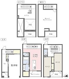 ネオラ レイ マテリア 2LDKの間取図画像
