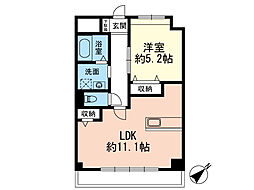 アーバンライフ松島 1LDKの間取図画像