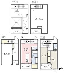 ネオラ レイ マテリア 2LDKの間取図画像