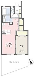 SunnyHeim3 1LDKの間取図画像