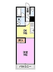 メゾンセンチュリー 1DKの間取図画像
