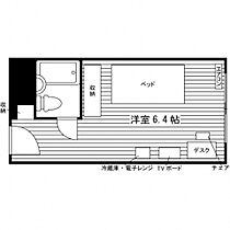 学生会館 8Flag[食事付き]  ｜ 宮城県仙台市青葉区八幡１丁目2-15（賃貸マンション1R・4階・15.20㎡） その2