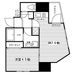 ARTIS仙台花京院 1DKの間取図画像