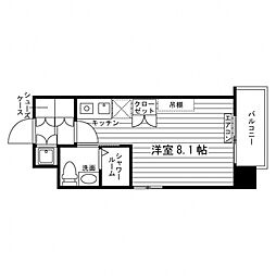 アルク瑞鳳殿 ワンルームの間取図画像