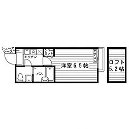 MayAzurl読売ランド 1Kの間取図画像
