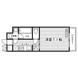 ライク富士見台 1Kの間取図画像