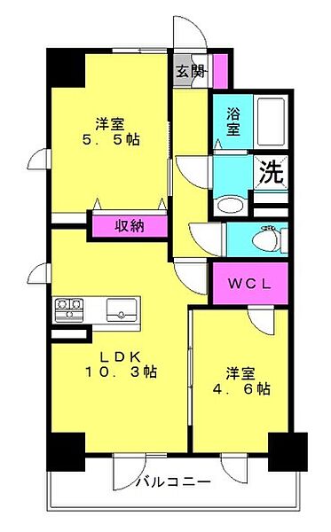 ファーストエフレシア高砂駅前 701｜兵庫県高砂市高砂町浜田町1丁目(賃貸マンション2LDK・7階・47.64㎡)の写真 その2