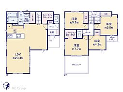 柏市松葉町2丁目　18期　新築一戸建て　全2棟