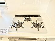 三口ガスコンロでお料理が一気にはかどりそう。  