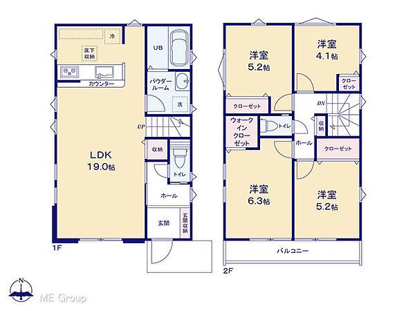 間取りを拡大表示