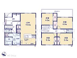 春日部市西金野井 3期 新築一戸建て 全2棟