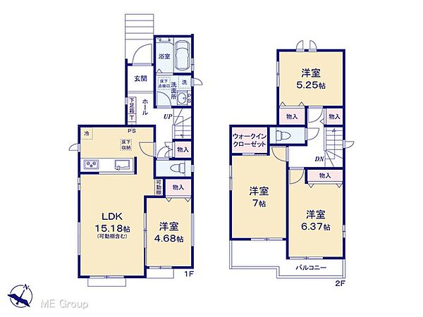 間取りを拡大表示