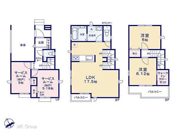 間取りを拡大表示