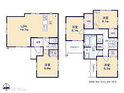 川口市元郷3丁目 新築一戸建て 全2棟