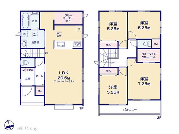 間取りを拡大表示