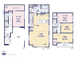 足立区栗原3丁目 3期 新築一戸建て 全1棟