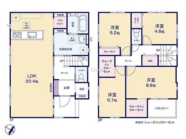 間取りを拡大表示