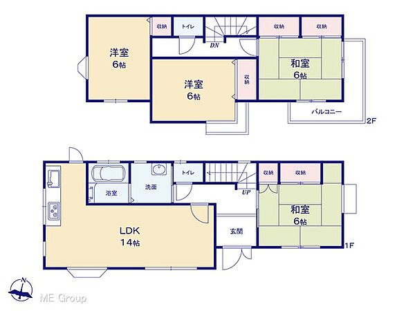 間取りを拡大表示