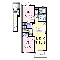 長野県上田市蒼久保（賃貸アパート2LDK・2階・58.21㎡） その2