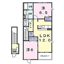 長野県東御市鞍掛（賃貸アパート2LDK・2階・58.86㎡） その2