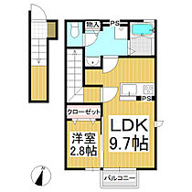 ヴァンヴェール千曲  ｜ 長野県上田市中之条（賃貸アパート1LDK・2階・37.38㎡） その2