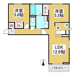 間取図画像 1LDK