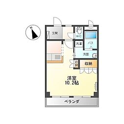 ルミナス三好町 1Kの間取図画像