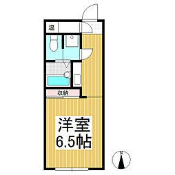 コーワ生田 ワンルームの間取図画像