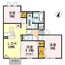 ボヌール千田 A棟 102 ｜ 広島県福山市千田町3丁目44-12（賃貸アパート3LDK・1階・59.47㎡） その2