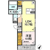 D-residence多治米S 103 ｜ 広島県福山市多治米町4丁目26-13（賃貸アパート1LDK・1階・40.46㎡） その2