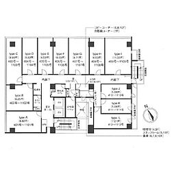 AIOS五反田駅前の間取図画像