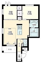 間取図画像 2LDK
