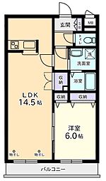 エクセルコート 1LDKの間取図画像