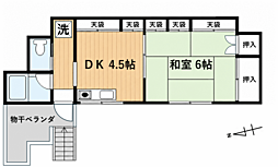 丸宮荘の間取図画像