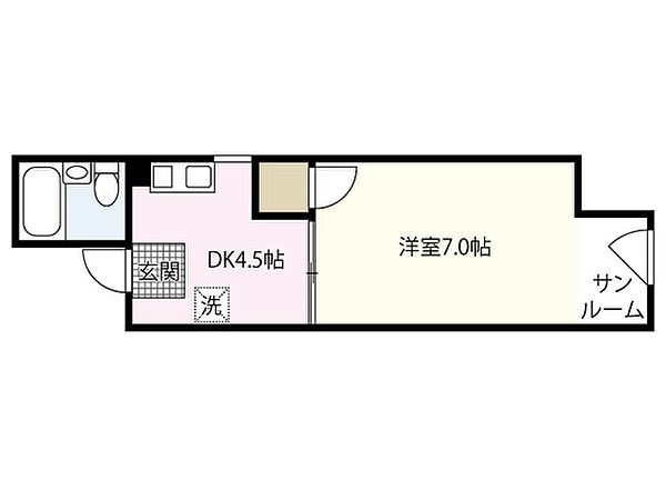 カーサメントＪアベニュー ｜広島県広島市中区富士見町(賃貸マンション1DK・3階・20.88㎡)の写真 その2