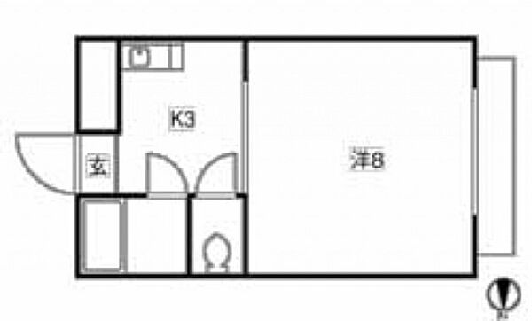 ハイツ矢賀新町I ｜広島県広島市東区矢賀新町2丁目(賃貸マンション1K・4階・22.52㎡)の写真 その2