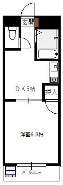 C＆C　MIYAKE ｜広島県広島市佐伯区三宅4丁目(賃貸マンション1DK・2階・52.60㎡)の写真 その2
