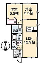 メープルコートNAKAO B棟  ｜ 広島県広島市東区戸坂千足1丁目（賃貸アパート2LDK・1階・53.91㎡） その2