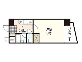 ナカシマビル  ｜ 広島県広島市中区本川町2丁目（賃貸マンション1K・2階・24.07㎡） その2