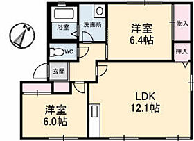 ガーデンハウス　壱番館  ｜ 広島県広島市安佐南区長楽寺1丁目（賃貸アパート2LDK・1階・57.75㎡） その2