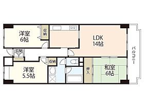 面出マンション  ｜ 広島県広島市西区井口2丁目（賃貸マンション3LDK・4階・69.75㎡） その2