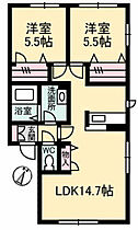 広島県廿日市市宮内4丁目（賃貸アパート2LDK・1階・60.81㎡） その2