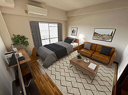 リスティア中筋 3階1Kのリビング/ダイニング