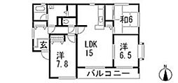 ウインベル戸坂 3LDKの間取図画像