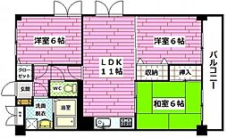 ロイヤルハイツ下田弐番館 3LDKの間取図画像