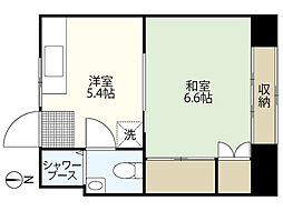 第1CCSビル 3階1DKの間取り