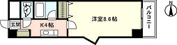 A2ビル 1Kの間取図画像